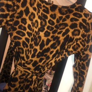 Cheetah Print Short Jumpsuit